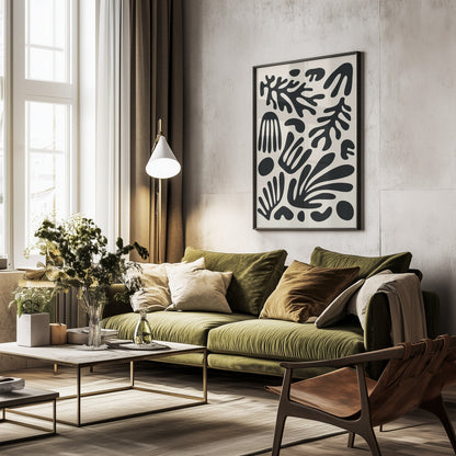 Henri Matisse Black Algae Collection #3 - Poster / Art Print - interiör