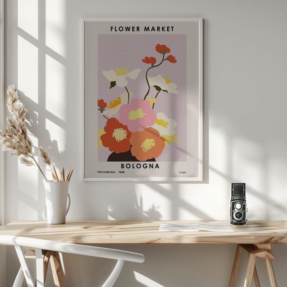 Flower Market. Bologna - Poster / Art Print - interiör