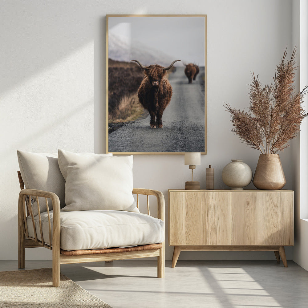 Cow - Poster / Art Print - interiör