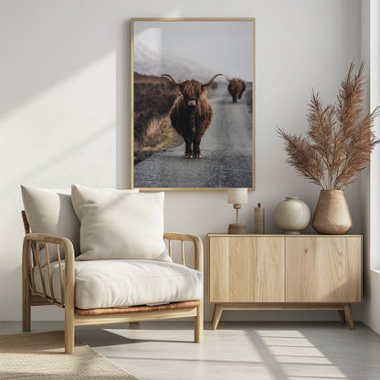 Cow - Poster / Art Print - interiör