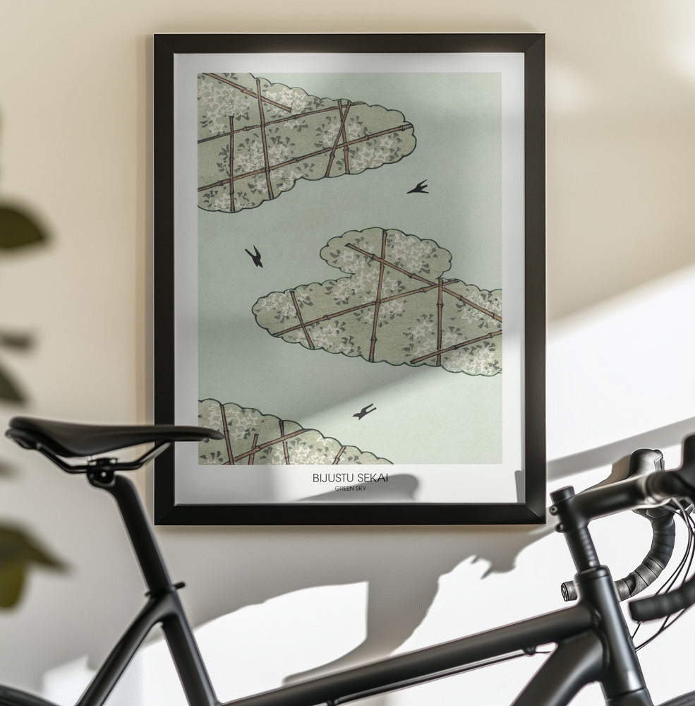 Green Sky - Poster / Art Print - interiör