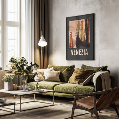 Venezia Poster Dark - Poster / Art Print - interiör