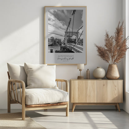 In focus: AMSTERDAM Magere Brug - Poster / Art Print - interiör