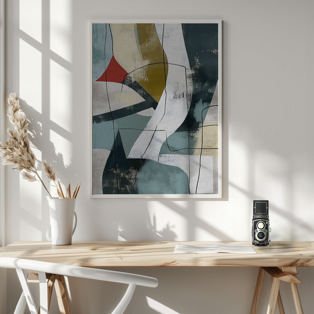 Abstract Fields No 2 - Poster / Art Print - interiör