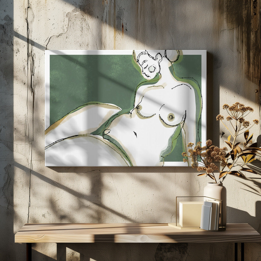 Sensuality (Green Version) - Poster / Art Print - interiör