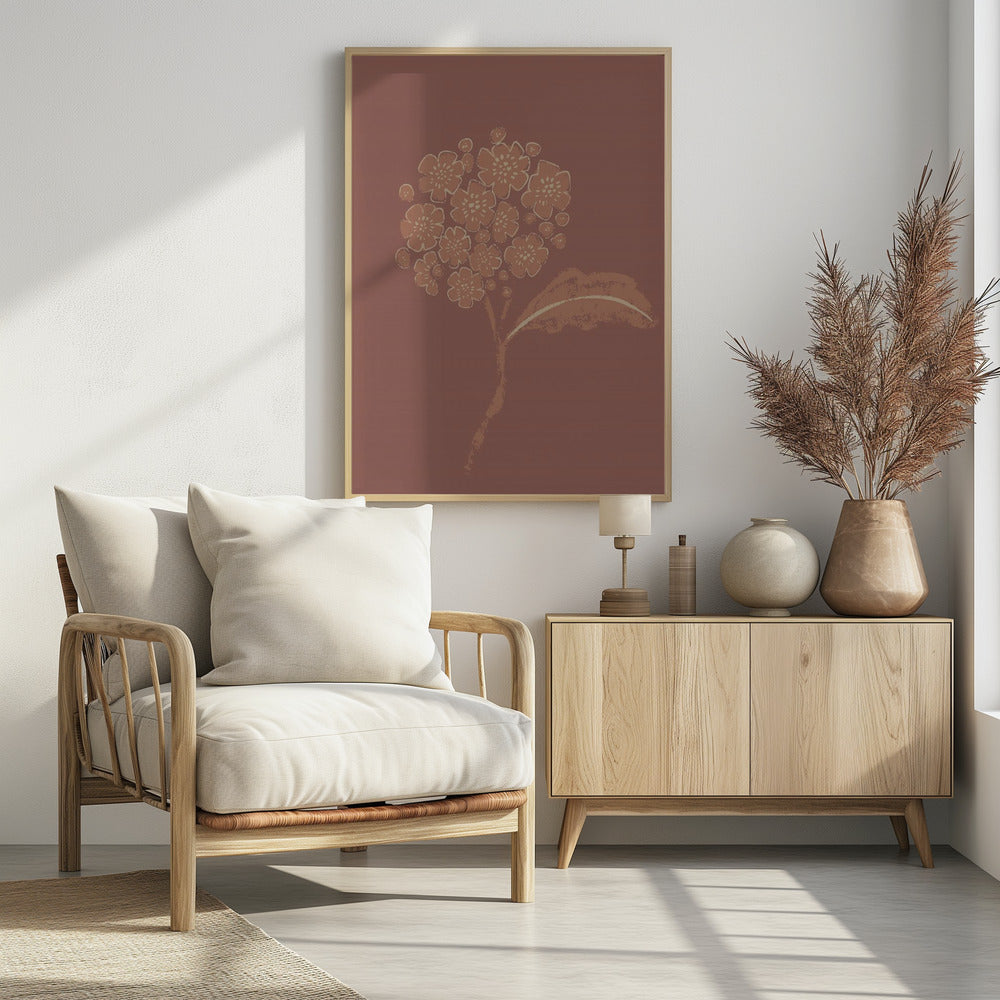 Mocha blossom - Poster / Art Print - interiör