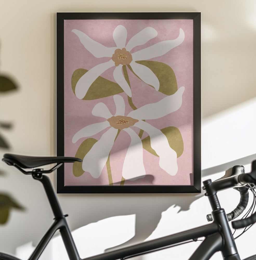 Abstract Flowers I - Poster / Art Print - interiör