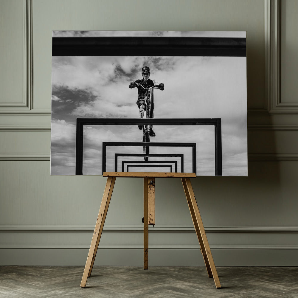 Trial Biker - Poster / Art Print - interiör