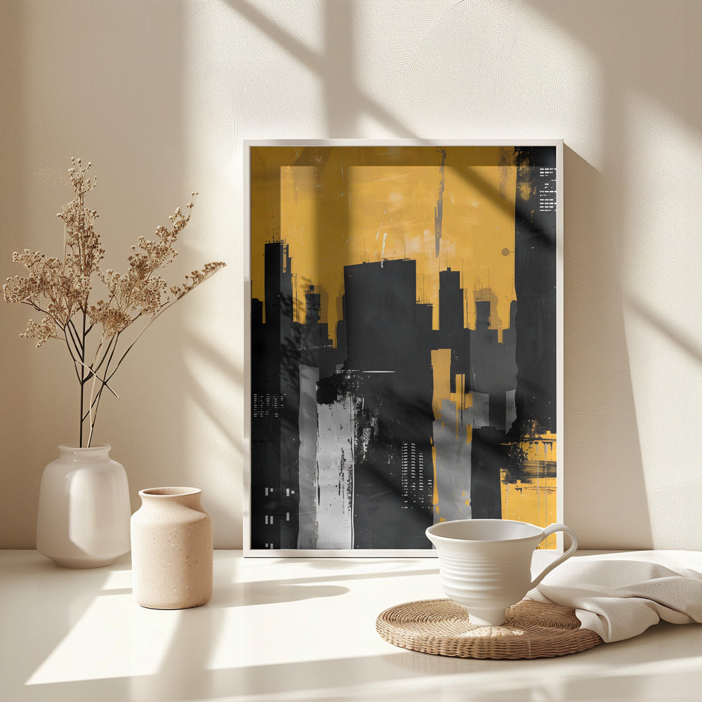 Big City Skyline - Poster / Art Print - interiör