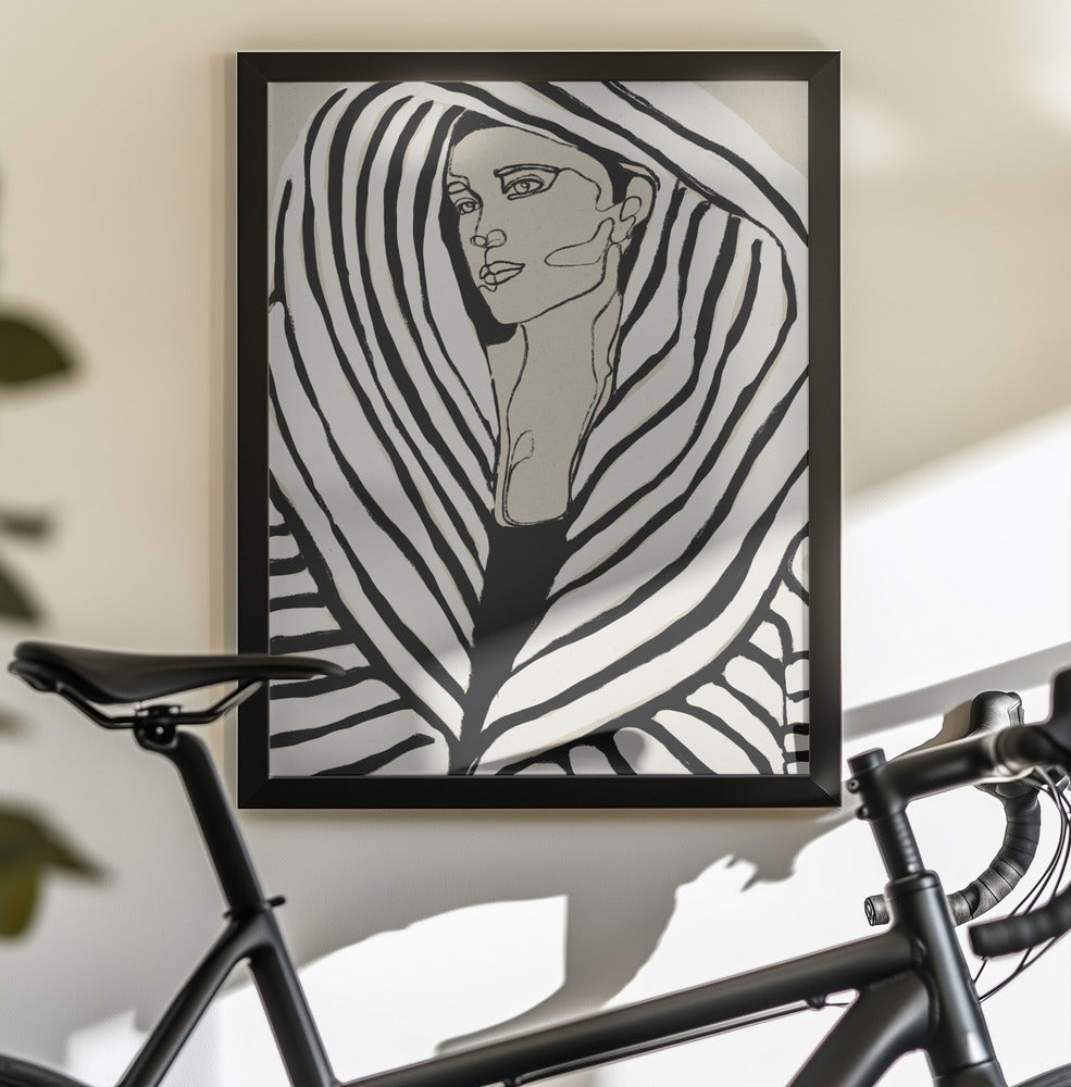 Striped Coat - Poster / Art Print - interiör