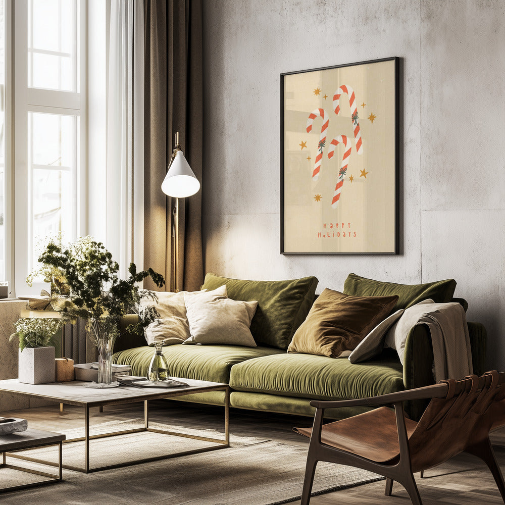 Candy Cane - Poster / Art Print - interiör