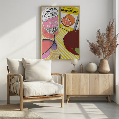 Fentimans Pink Ginger - Poster / Art Print - interiör