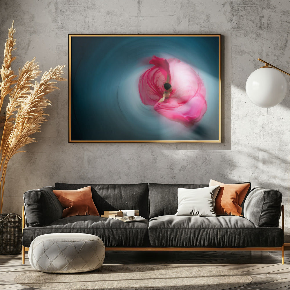 Pink ballerina - Poster / Art Print - interiör