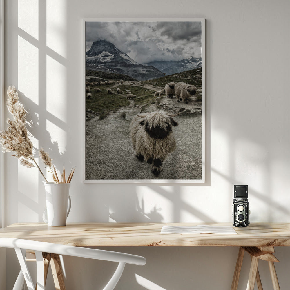 Out of my way - Poster / Art Print - interiör