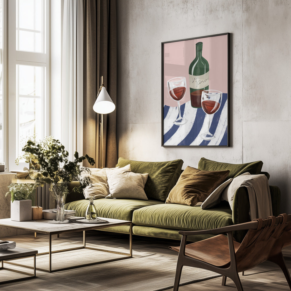 Wine time - Poster / Art Print - interiör