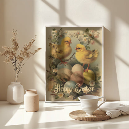 Happy Easter No 6 - Poster / Art Print - interiör