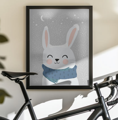 Snow Bunny - Poster / Art Print - interiör