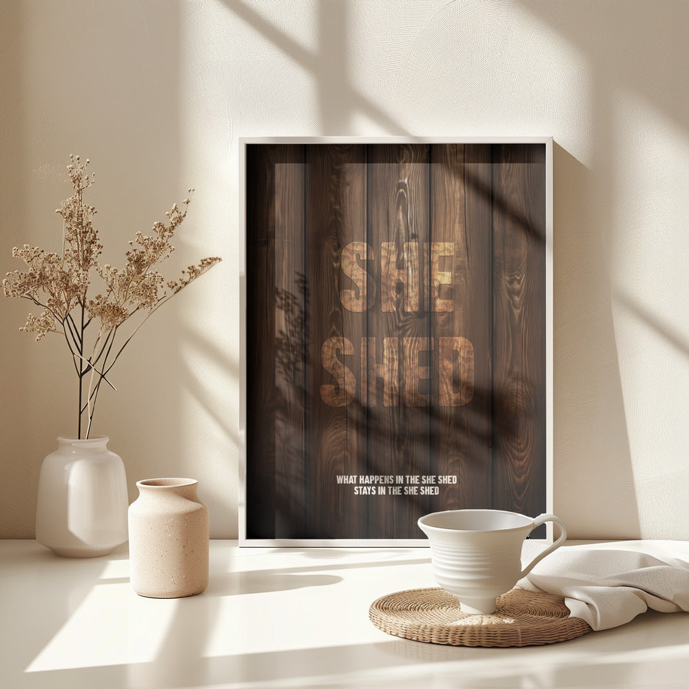 She Shed - Poster / Art Print - interiör