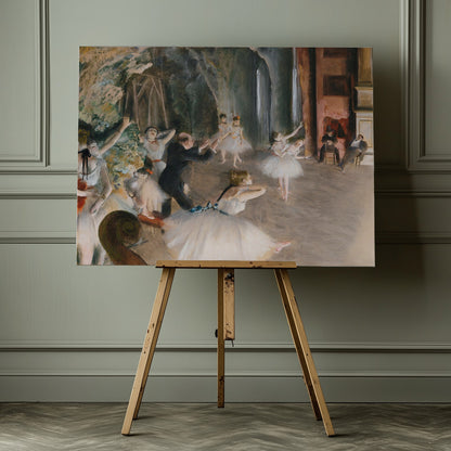 The Rehearsal Onstage - Poster / Art Print - interiör