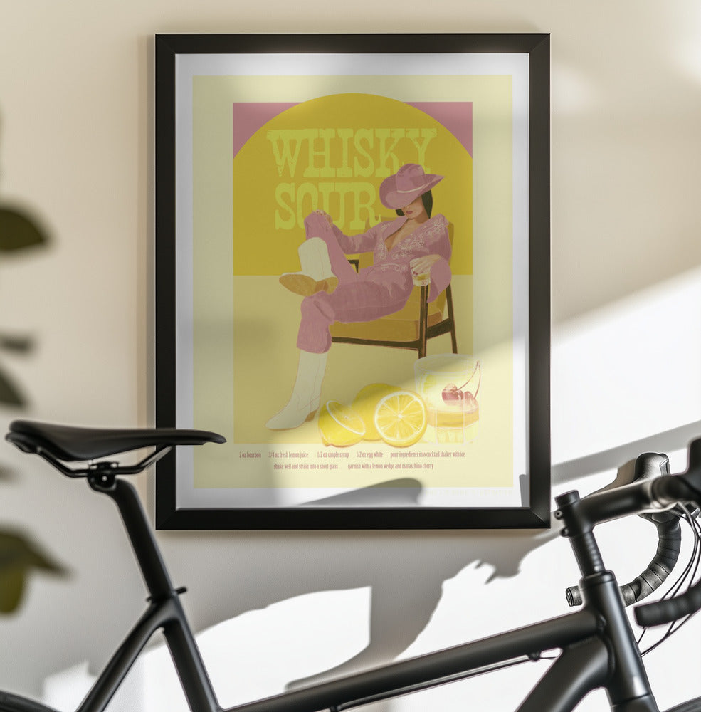 Jlr Whiskysour Pink Copy - Poster / Art Print - interiör