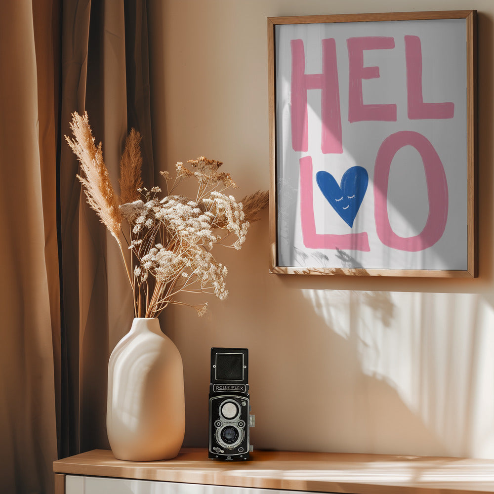 Hello - Poster / Art Print - interiör