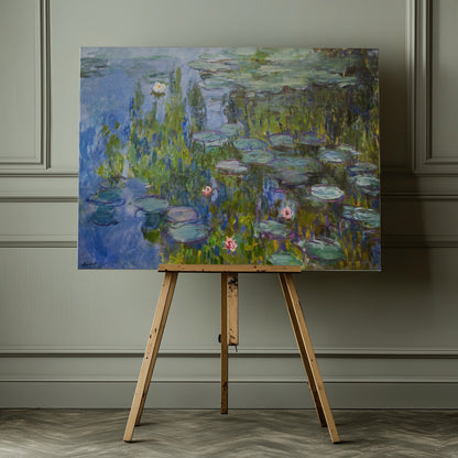 Claude Monet's Water Lilies (1915) - Poster / Art Print - interiör
