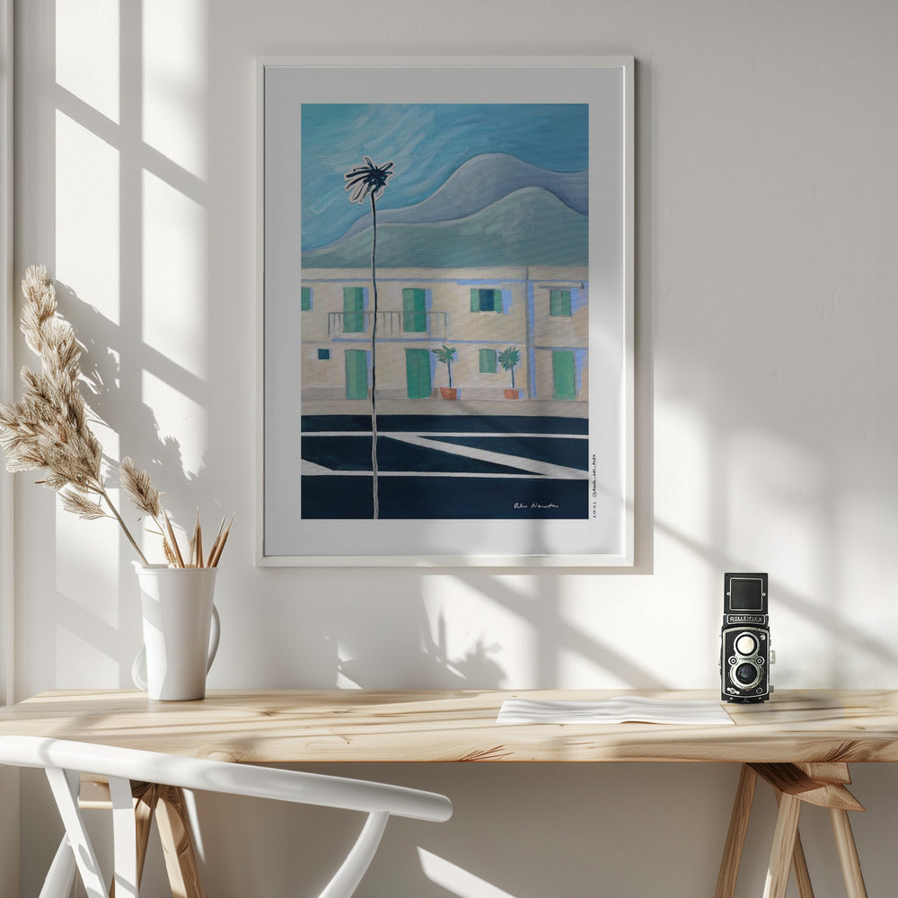 Alpes Maritimes With Palm Tree - Poster / Art Print - interiör