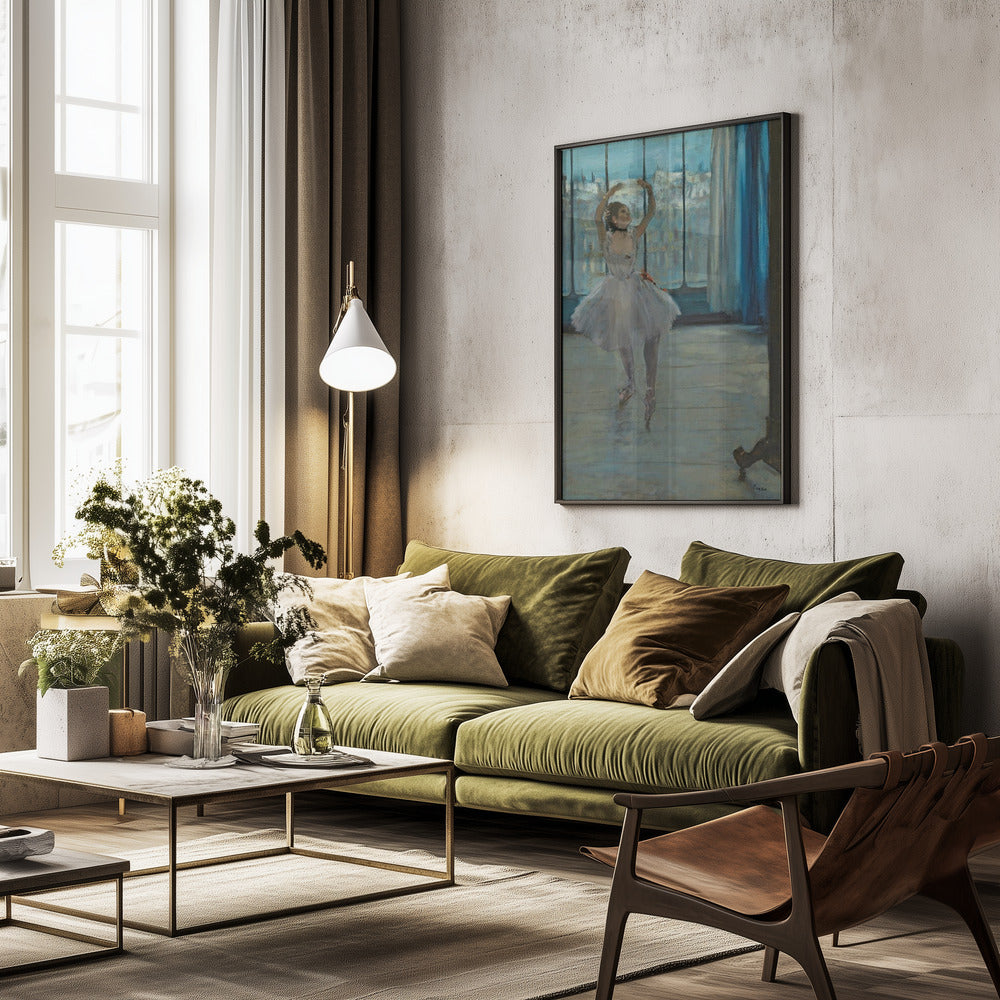 Dancer Posing for a Photographer - Poster / Art Print - interiör