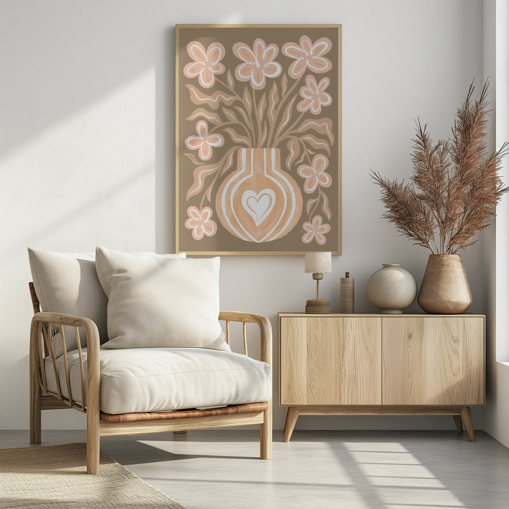 Calm Flowers - Poster / Art Print - interiör