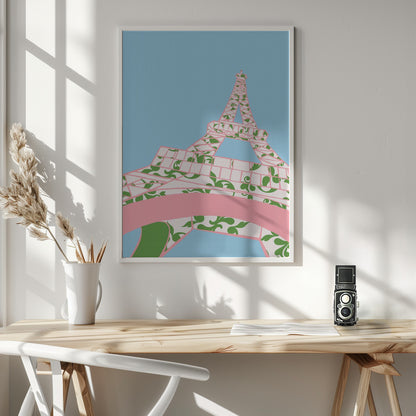 Eiffel Tower (Afternoon) - Poster / Art Print - interiör