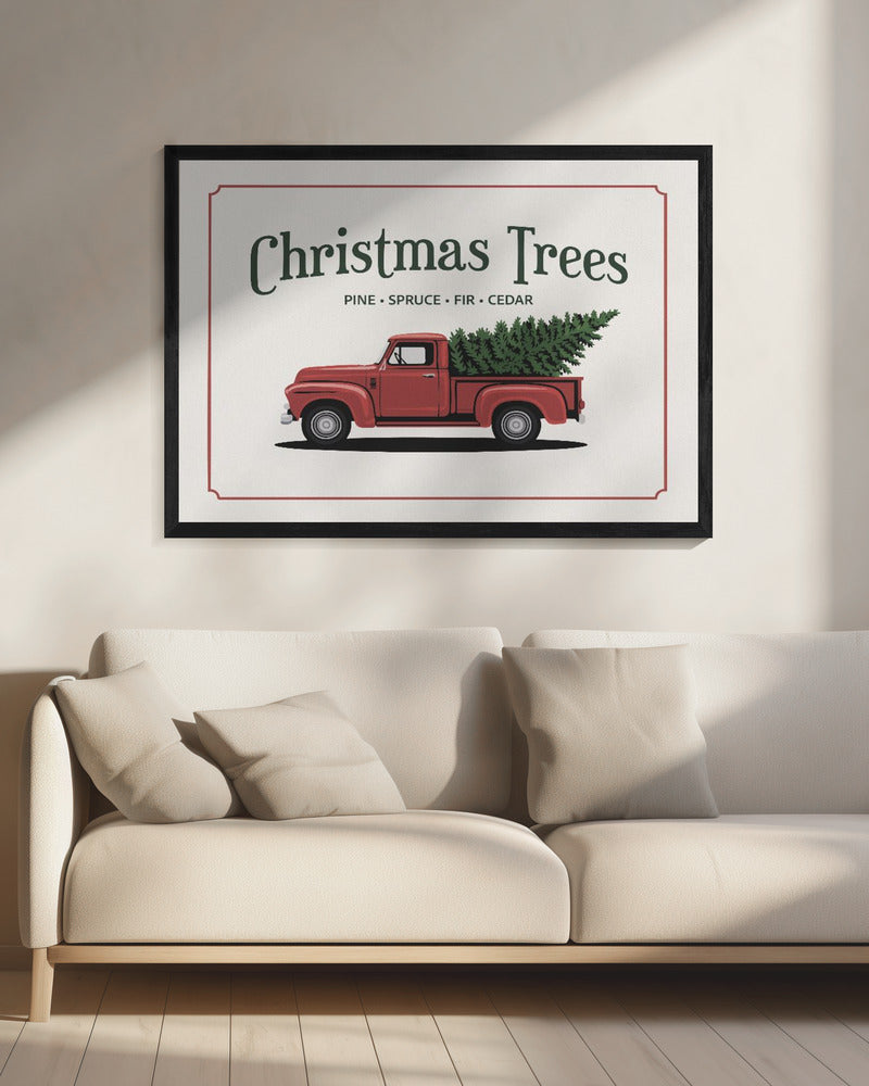 Christmas Trees - Poster / Art Print - interiör