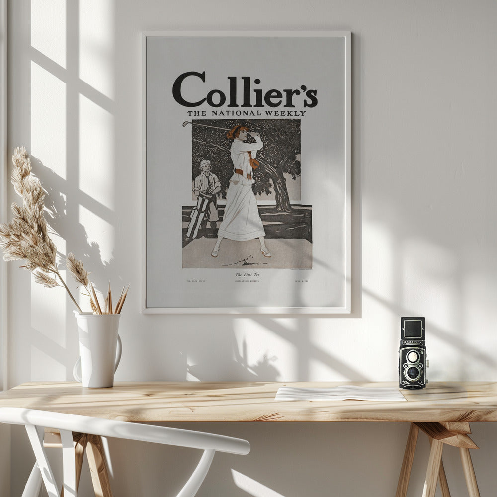 Collier's, the National Weekly, the First Tee (1912) - Poster / Art Print - interiör