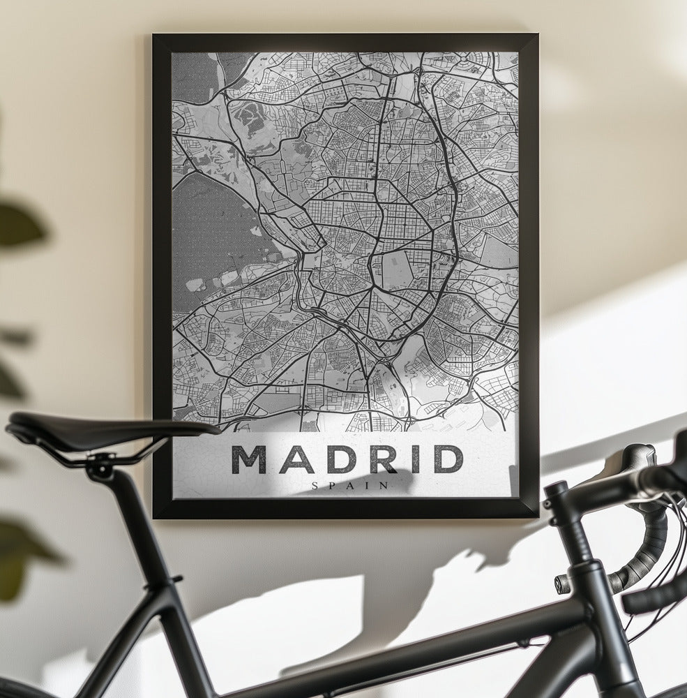 Madrid White - Poster / Art Print - interiör