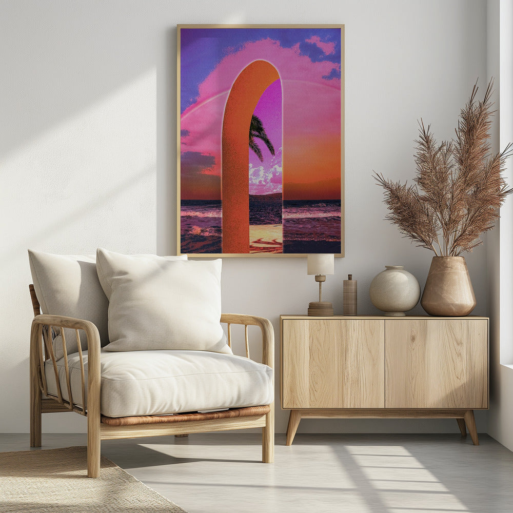 Portal Vaporwave - Poster / Art Print - interiör