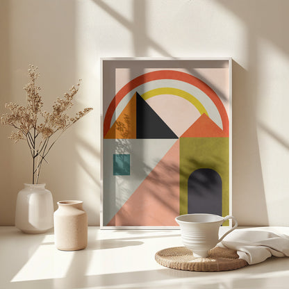 Playing Around Shapes - Poster / Art Print - interiör