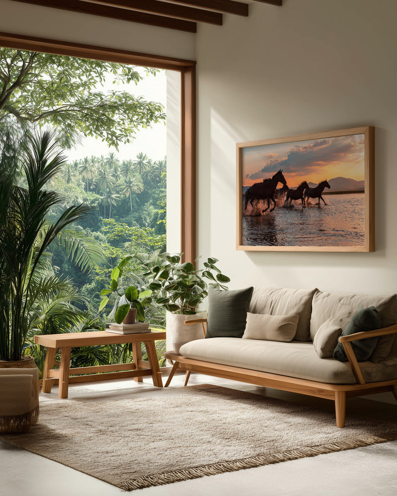 WATER HORSES - Poster / Art Print - interiör