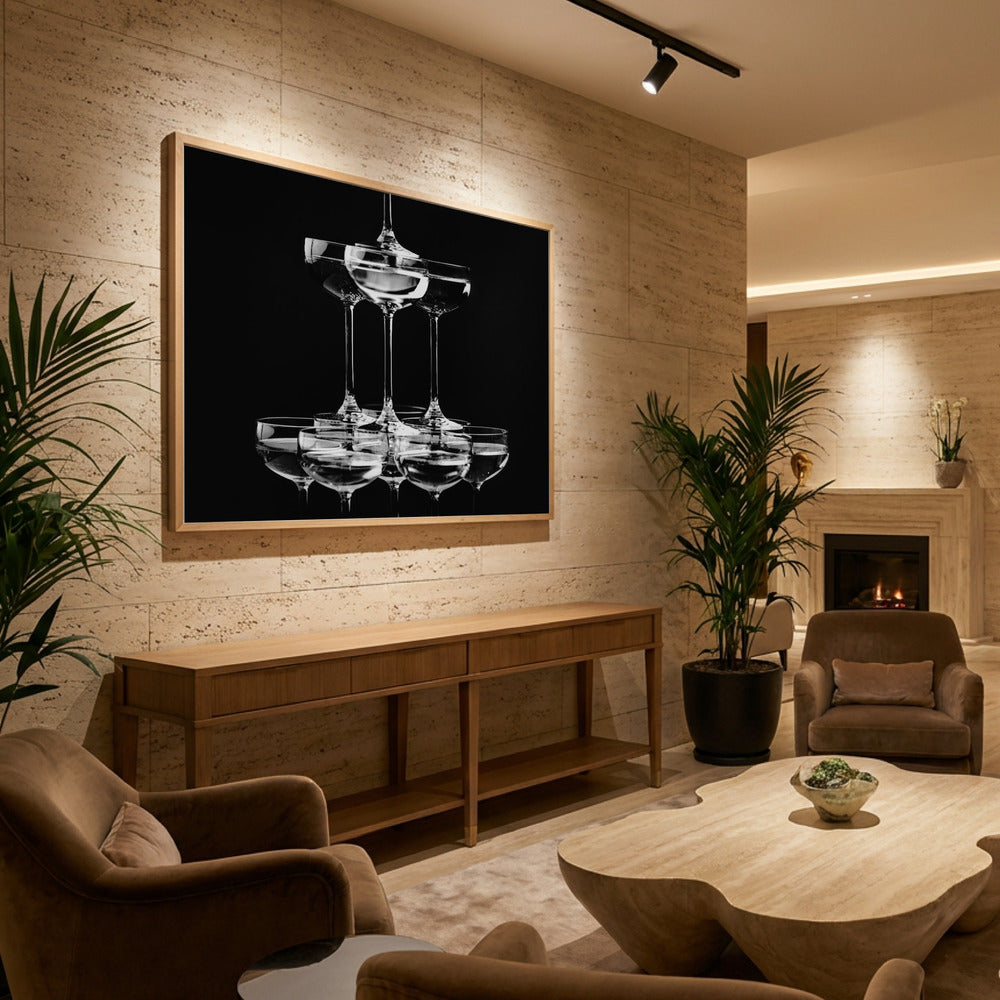 Champagne tower_10 - Poster / Art Print - interiör