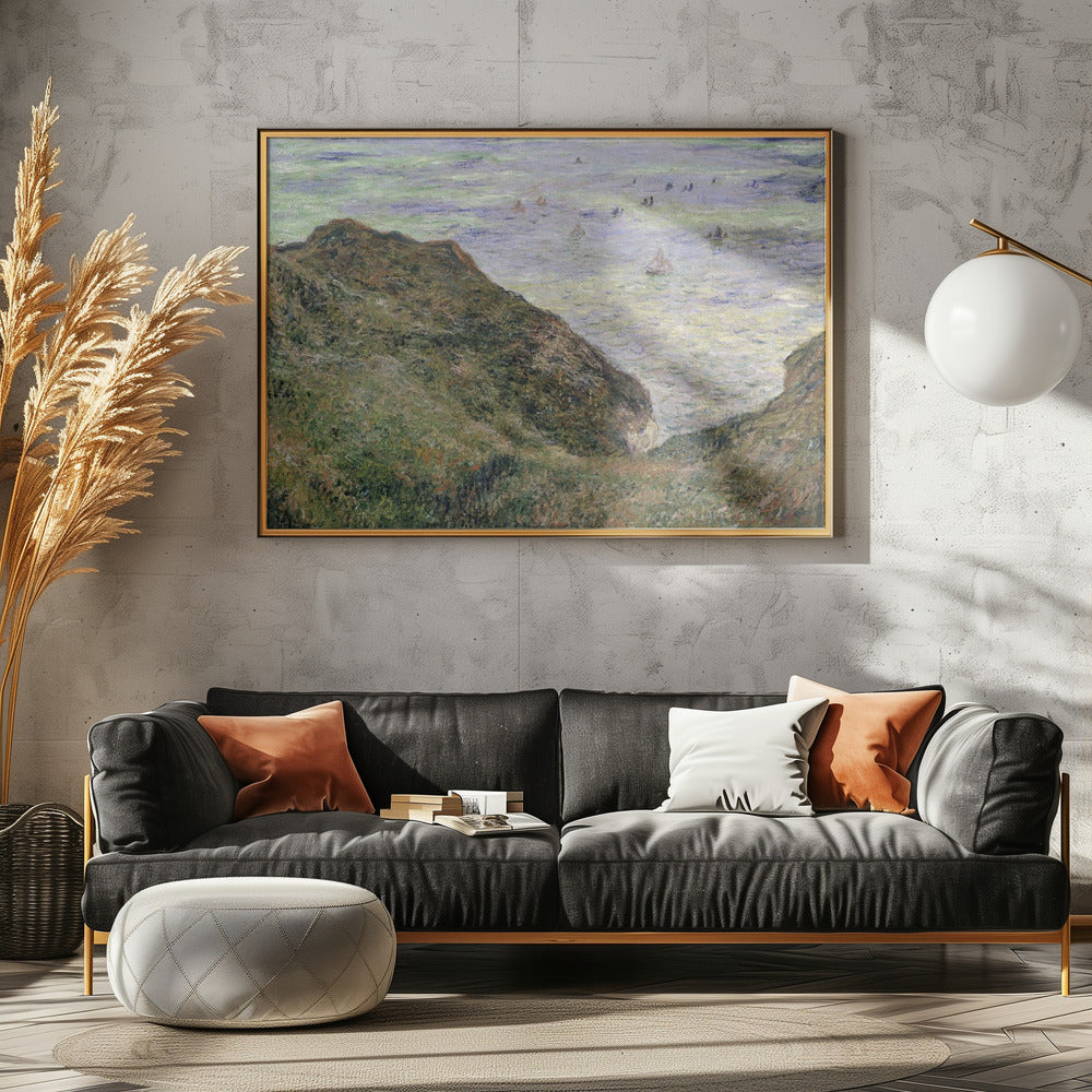 Claude Monet's View Over the Sea (1882) Famous Painting - Poster / Art Print - interiör