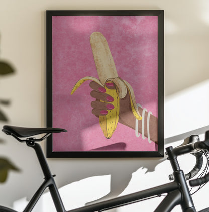 Banana - Poster / Art Print - interiör