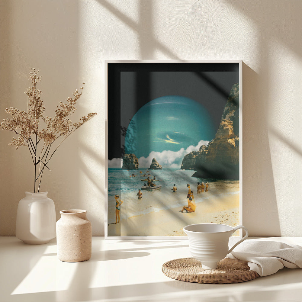 Space Beach - Poster / Art Print - interiör