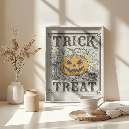 Trick or Treat - Poster / Art Print - interiör
