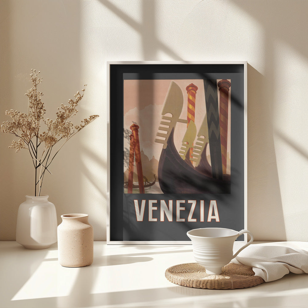 Venezia Poster Dark - Poster / Art Print - interiör