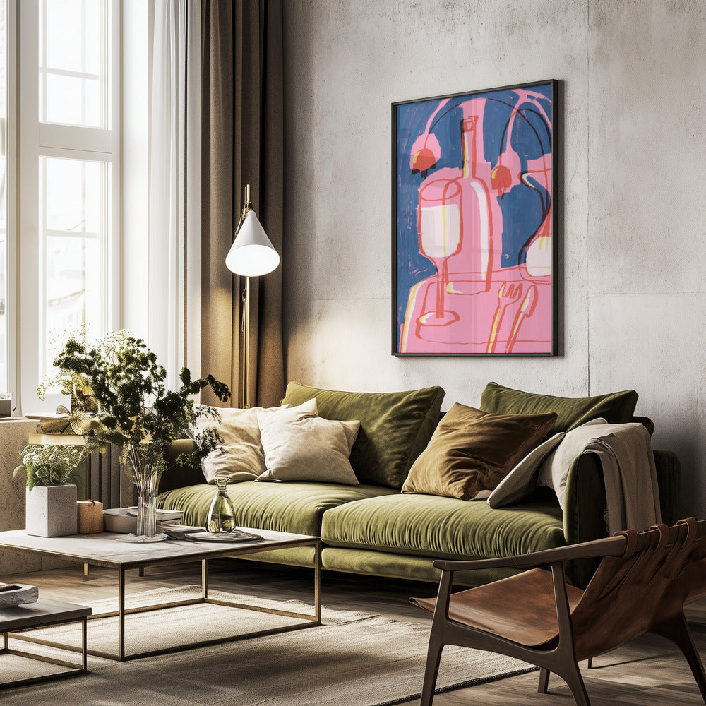 Neon Still Life No 4 - Poster / Art Print - interiör