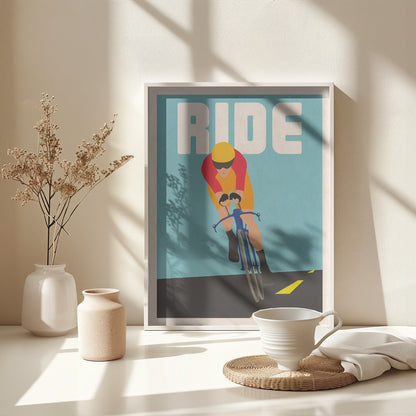 Ride The Road - Poster / Art Print - interiör