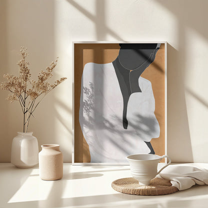 Minimal Art Girl - Poster / Art Print - interiör