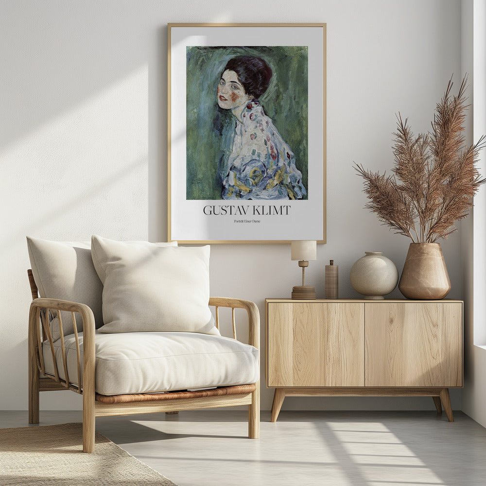 Porträt Einer Dame (1916–1917) Poster - Poster / Art Print - interiör