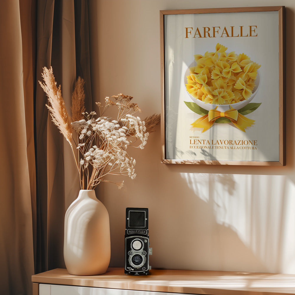 Pasta Farfalle - Poster / Art Print - interiör
