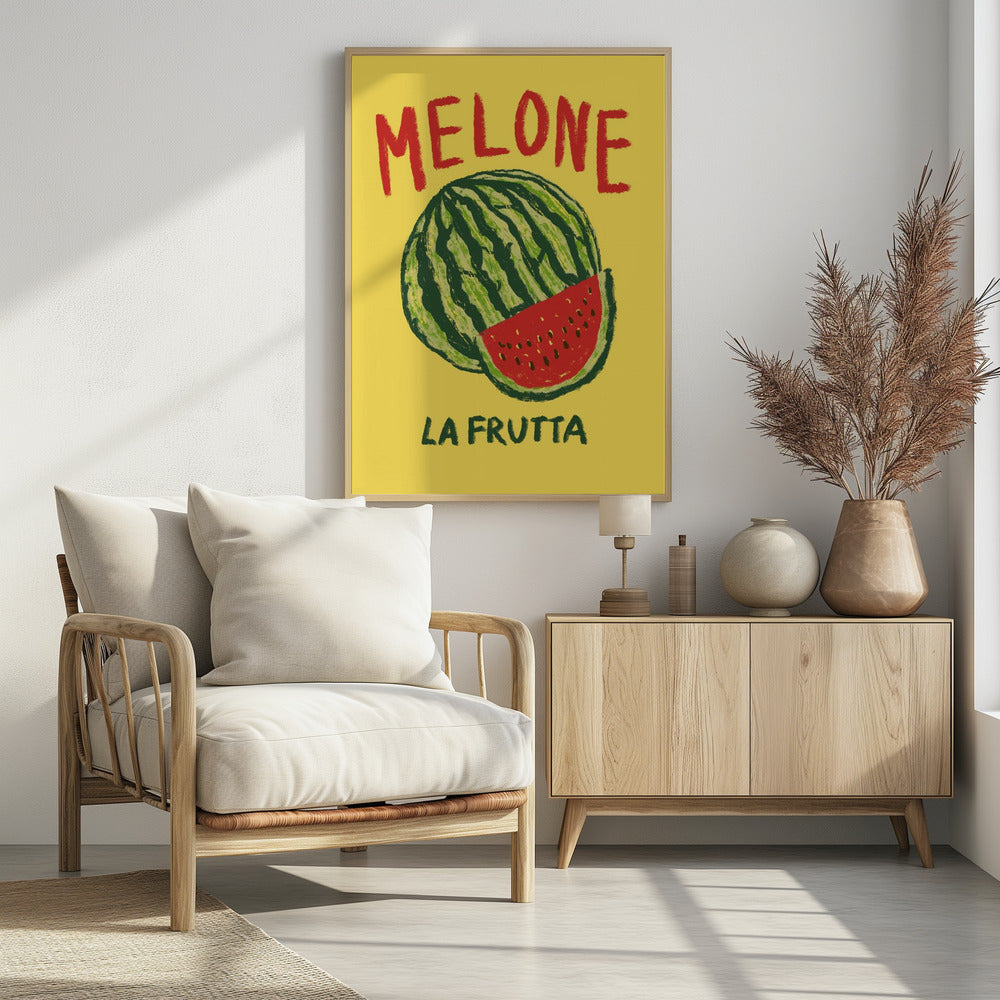 Melon - Poster / Art Print - interiör