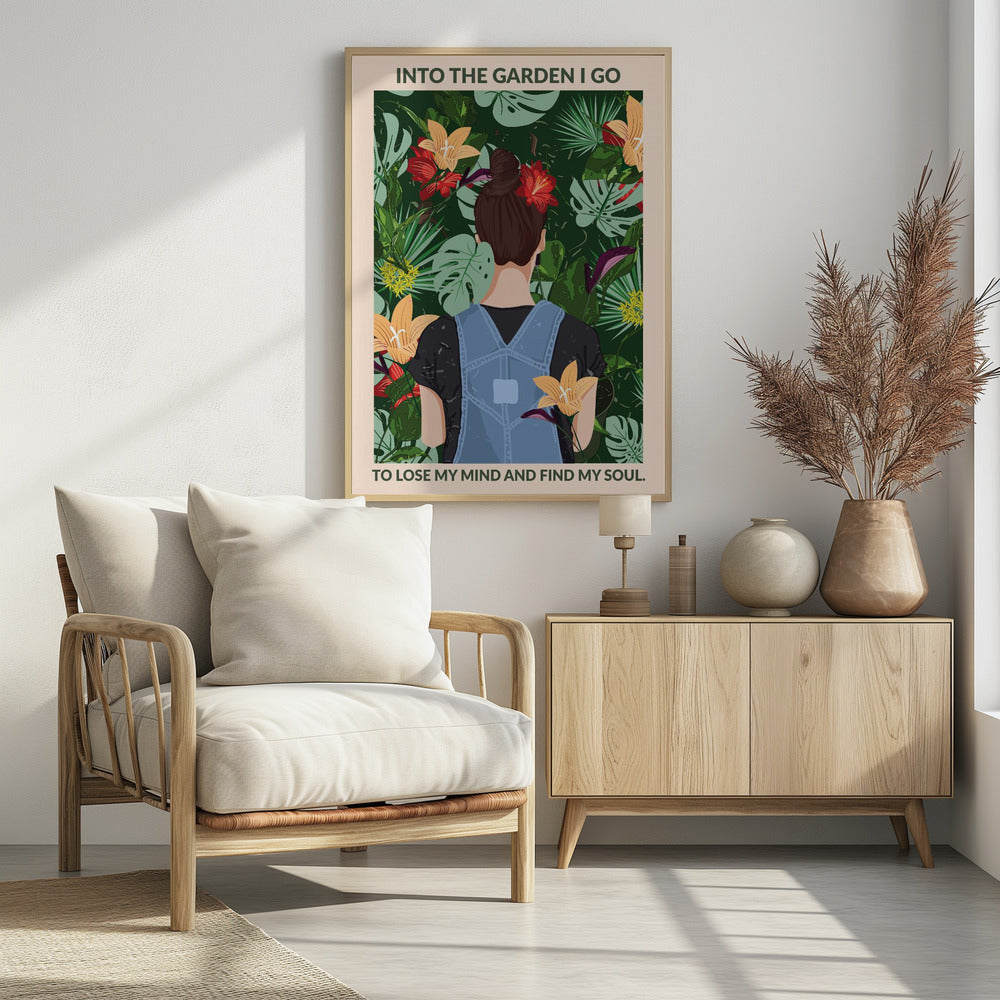 Into the Garden Standard Wall Art - Poster / Art Print - interiör