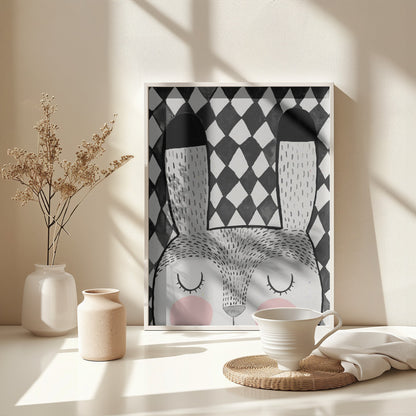 Bunny - Poster / Art Print - interiör
